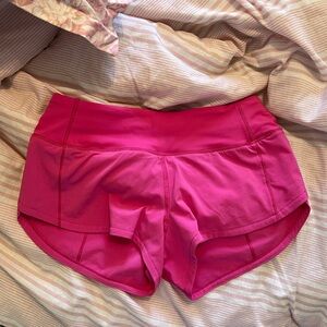 Lululemon Speed up shorts 
2.5”
Size 0